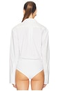 view 4 of 5 CAMISA TIPO BODY in White