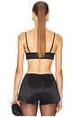 view 3 of 4 Duchesse Silk Bralette Top in Black