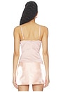 view 4 of 4 Satin Bullet Bra Top in Pink