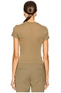 view 3 of 4 MERINO ベイビーTシャツ in Light Khaki