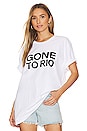 view 1 of 5 Tropic Of C x Costa Brazil Gone To Rio Tee in White