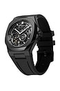 view 2 of 4 Skeleton Steel 41.5mm Watch in Jet Black