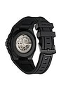 view 3 of 4 Skeleton Steel 41.5mm Watch in Jet Black