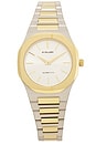 view 1 of 4 Ultra Thin Edge Watch in Silver & Gold