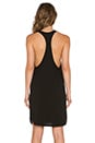 view 3 of 4 Low Scoop Tank Dress in Black