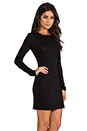 view 3 of 5 Long Sleeve Mini Dress in Black