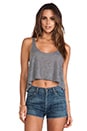view 1 of 4 Loose Cropped Tank in Heather Grey