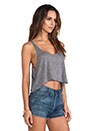 view 2 of 4 Loose Cropped Tank in Heather Grey