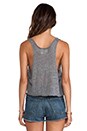 view 3 of 4 Loose Cropped Tank in Heather Grey