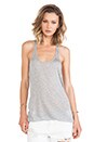 view 1 of 4 Loose Fit Racerback Tank in Tissue Grey