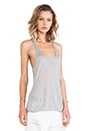 view 2 of 4 Loose Fit Racerback Tank in Tissue Grey