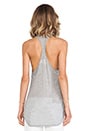view 3 of 4 Loose Fit Racerback Tank in Tissue Grey