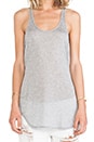 view 4 of 4 Loose Fit Racerback Tank in Tissue Grey