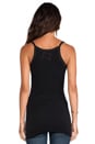 view 3 of 4 Thin Strap Tank in Black