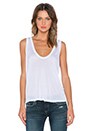 view 1 of 3 Super Low Scoop Tank in White