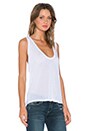 view 2 of 3 Super Low Scoop Tank in White