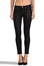 view 1 of 6 Jean Khloe Skinny in Coated Black