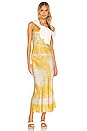 view 1 of 5 Embroidered Slip Dress in Limoncello