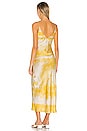 view 4 of 5 Embroidered Slip Dress in Limoncello