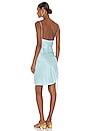 view 4 of 4 Mini Side Ruched Slip Dress in Ocean