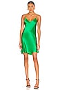 view 1 of 3 Mini Bias Slip Dress in Emerald