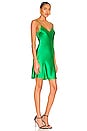 view 2 of 3 Mini Bias Slip Dress in Emerald
