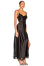 view 2 of 3 Lace Cut Out Slip Dress in Black