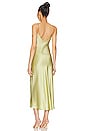 view 3 of 3 ROBE MI-LONGUE CONTRAST STRAP in Moss