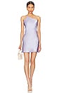 view 1 of 3 Asymmetric Mini Slip Dress in Lavender