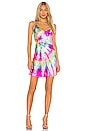 view 1 of 3 Mini Slip Dress in Neon Tie Dye
