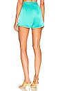 view 3 of 4 Boxing Short in Neon Turquoise
