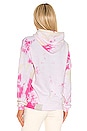 view 4 of 5 Patchwork Tie Dye Hoodie in Pink