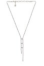 view 1 of 2 Olivia Lariat in Silver in Crystal