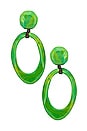 view 1 of 3 Jordyn Earrings in Green