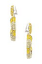 view 2 of 3 BOUCLES D'OREILLES PENDENTIFS DELPHINA in Yellow