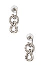 view 1 of 3 Kaia Drop Earrings in Silver