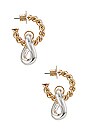 view 2 of 3 Michigan Hoop Earrings in Multi