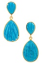 view 1 of 2 Sana Drop Earrings in Turquoise