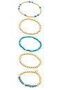 view 4 of 6 Kokab Bracelet in Gold & Blue