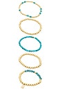 view 6 of 6 Kokab Bracelet in Gold & Blue