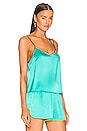 view 2 of 4 Boxy Cami in Neon Turquoise