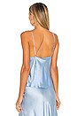 view 3 of 4 Silk Tank Top in Baby Blue