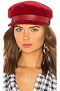 view 1 of 3 Corduroy Sailor Cap in Red