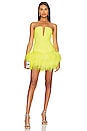 view 1 of 3 x REVOLVE Neon Feathers Mini Dress in Yellow