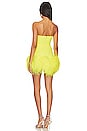 view 3 of 3 x REVOLVE Neon Feathers Mini Dress in Yellow