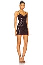view 2 of 4 Mini Cami Sequin Dress in Burgundy