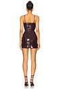 view 3 of 4 Mini Cami Sequin Dress in Burgundy
