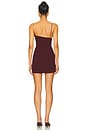 view 4 of 5 Crystal Embroidered Mini Dress in Burgundy