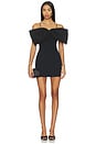 view 1 of 3 Oversized Bow Mini Dress in Black