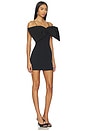 view 2 of 3 Oversized Bow Mini Dress in Black